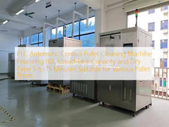Machine de nettoyage automatique de palettes à contrôle PLC, dotée d'une capacité de réservoir de liquide de 80L et d'un temps de séchage de 5 à 15 minutes, adaptée à divers types de palettes
