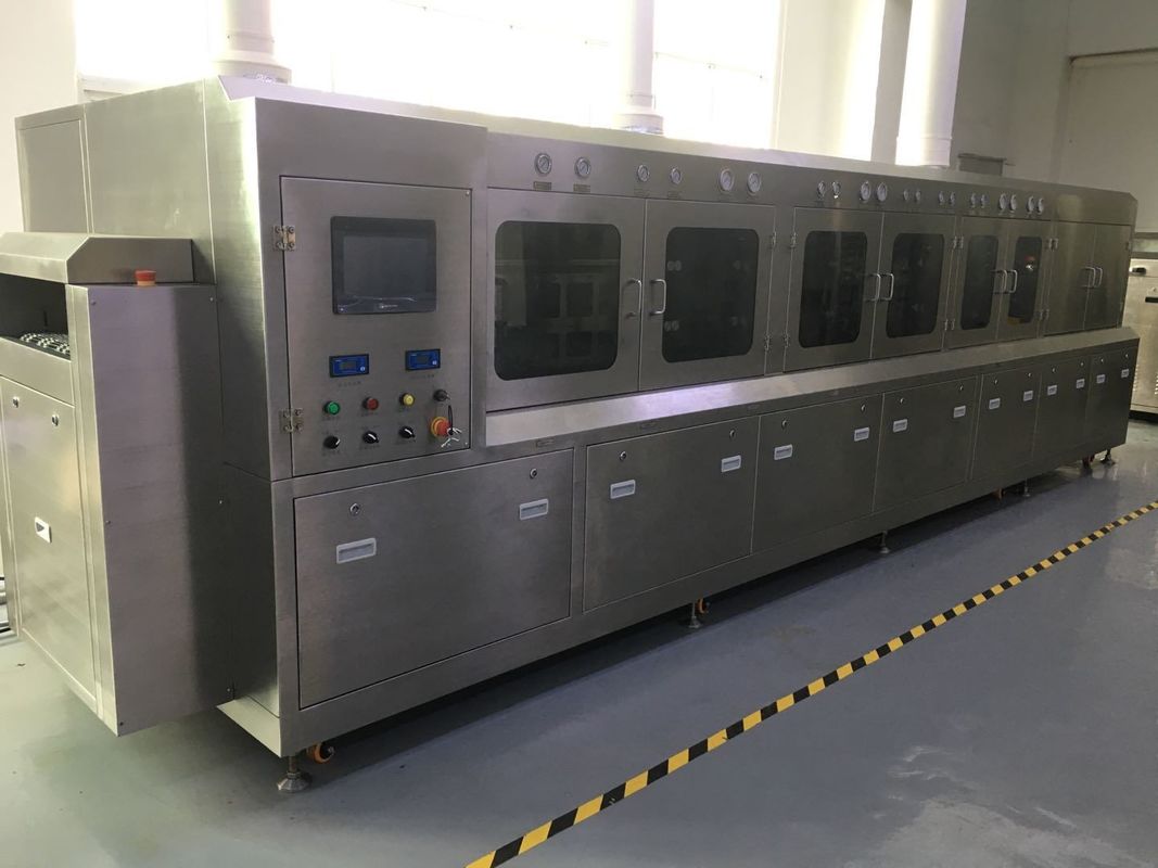 Machine de lavage chimique de flux de pacakging de semi-conducteur Sus304 filet de largeur de 600mm pour des pièces d'IGBT, d'IPM et de LEADFRAME