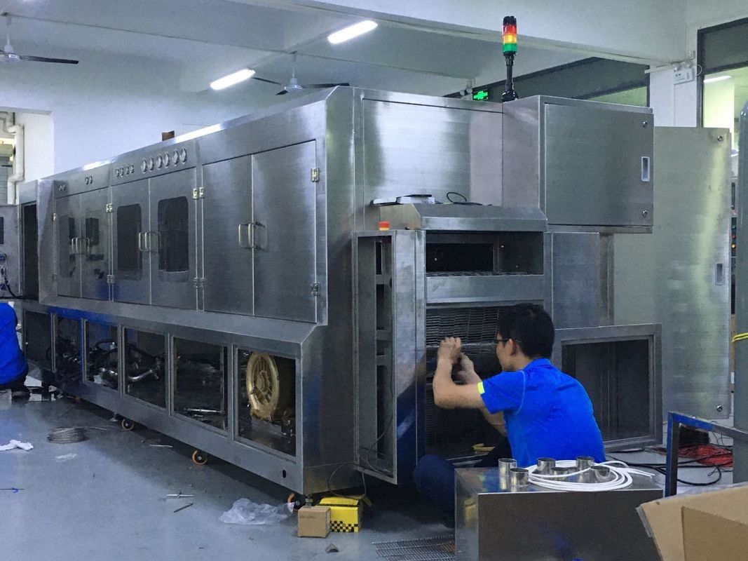 Machine de lavage chimique de flux de pacakging de semi-conducteur Sus304 filet de largeur de 600mm pour des pièces d'IGBT, d'IPM et de LEADFRAME