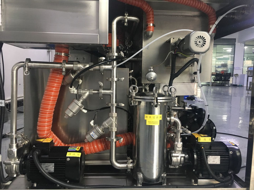 Lavage liquide et rinçage à l'eau Machine de nettoyage à ultrasons + pulvérisation pour sgueegees à colle rouge