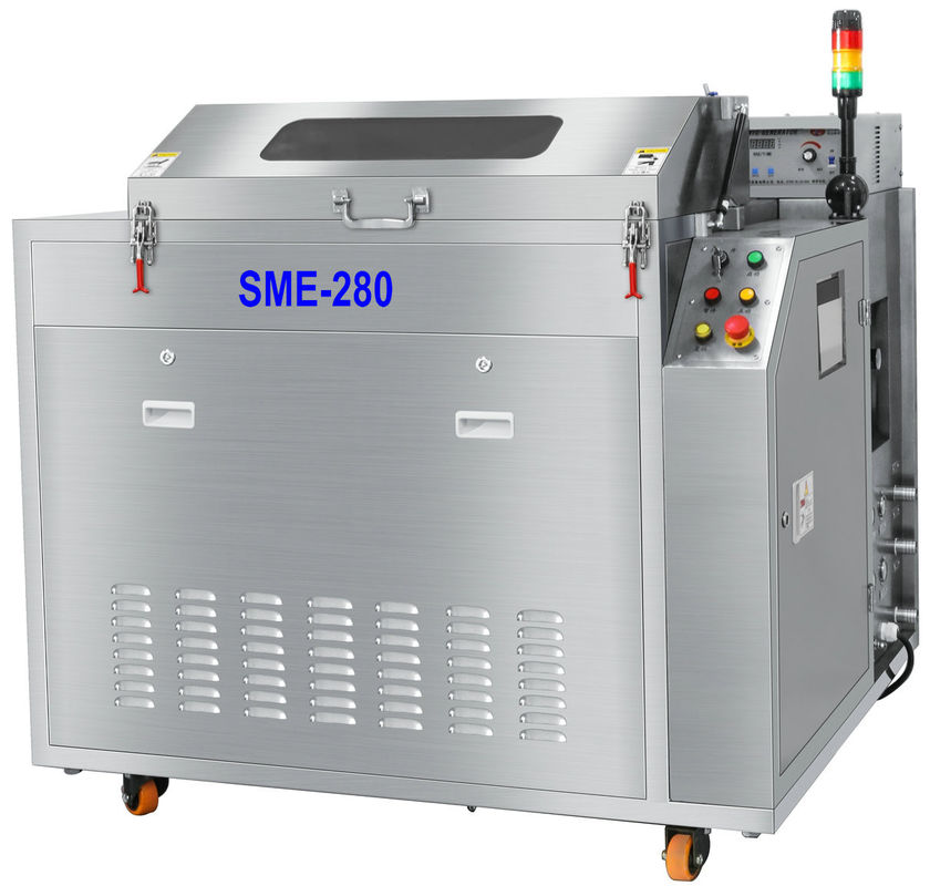 Lavage liquide et rinçage à l'eau Machine de nettoyage à ultrasons + pulvérisation pour sgueegees à colle rouge
